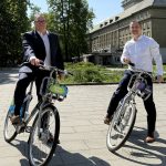 nextbike, kola  Primátor Jan Dohnal a náměstek primátora Aleš Boháč_sdílená kola_Ostrava